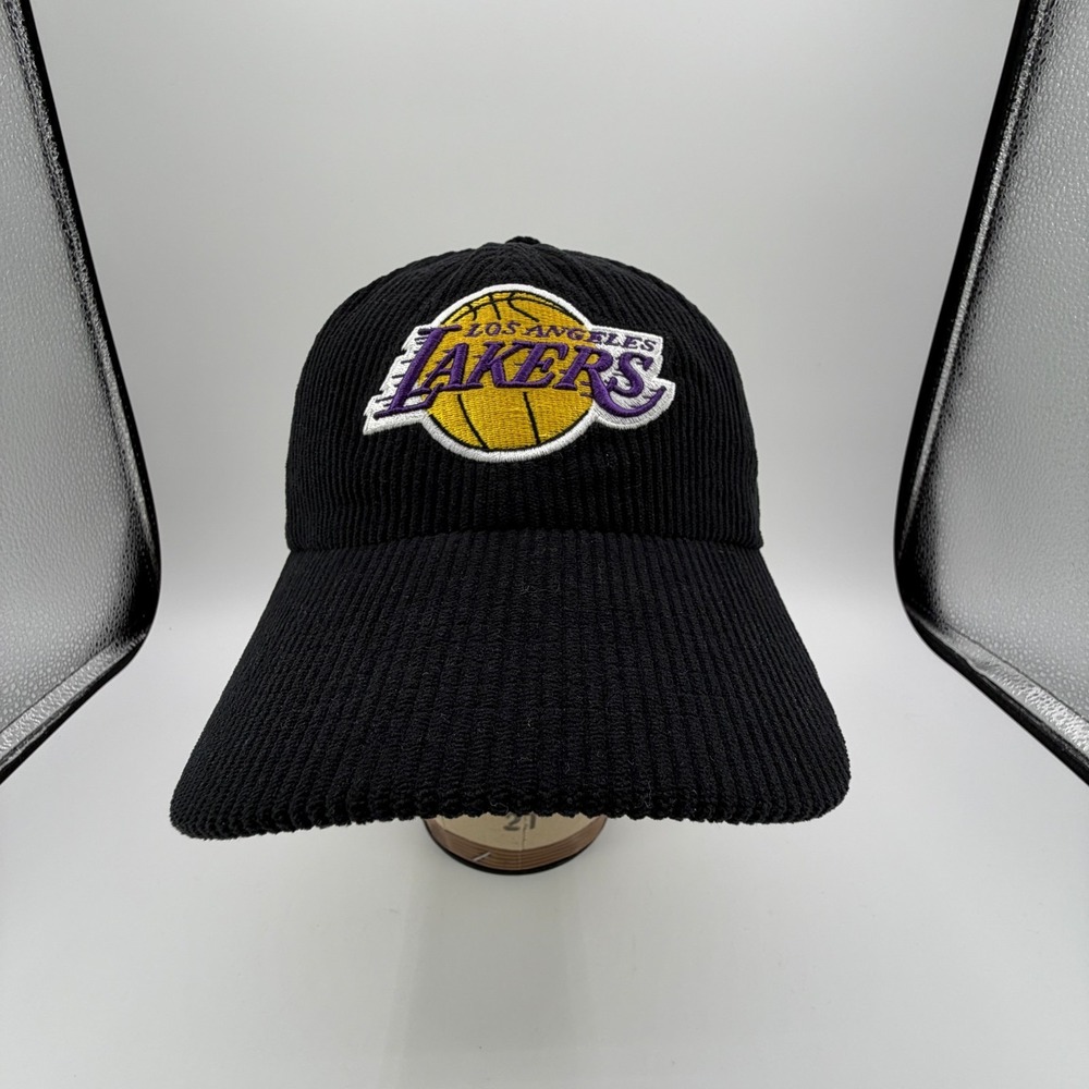 Los Angeles Lakers Corduroy Hat '47 Brand Clean Up Adjustable Strapback Cap NEW - Picture 2 of 11